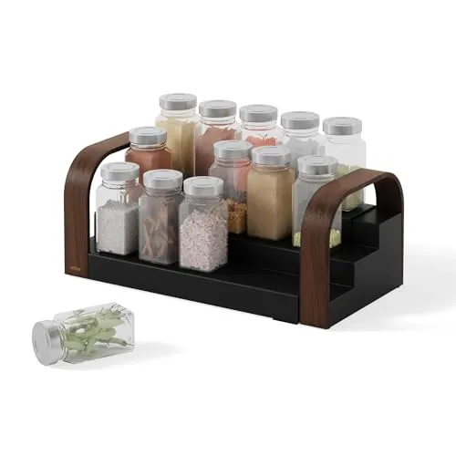 BELLWOOD 3-TIER SPICE SHELF BLKWAL in schwarz von Umbra