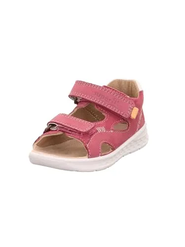 Superfit Baby-Mädchen Lagoon Sandale, Pink/Orange 5500, 21 EU - Mädchenmode: Leichte Stadtsandale mit PU-Sohle, ideal für den Sommer. 2 Klettverschlüsse sorgen für einfachen Einstieg und sicheren Halt.