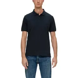 s.Oliver Poloshirt blau M - Herren-Shirt aus 100% Baumwolle, pflegeleicht und ideal für lässige Anlässe oder Freizeitaktivitäten.