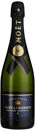Moët & Chandon Champagne NECTAR IMPÉRIAL Demi-Sec 0,75l - Wein: Exklusiver Champagner mit fruchtigen Aromen von Ananas und Mango, ideal zu feinen Speisen oder als besonderer Genuss.