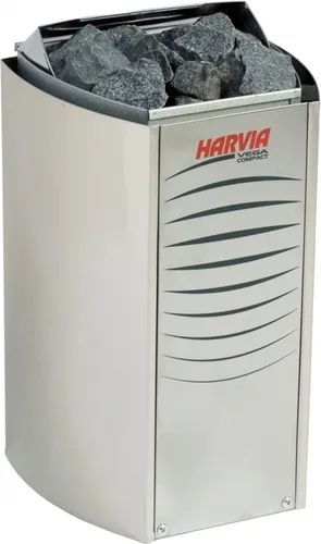 Harvia Vega Compact E 3,5 kW Saunaofen - Kompakter Saunaofen für Saunen von 2-4,5 m³, leistungsstark mit 3,5 kW. Genießen Sie entspannende Saunaerlebnisse mit effizienter Wärme. Separate Steuerung erforderlich.