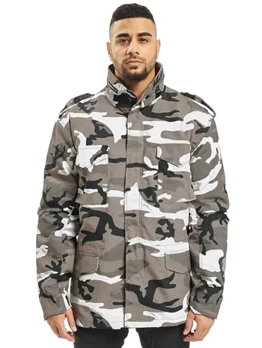 Brandit M-65 Classic Textiljacke - Urban - S - Funktionsjacke mit klassischem US-Feldjacken-Design, austrennbare Innenjacke und Kapuze im Kragen für vielseitigen Einsatz.