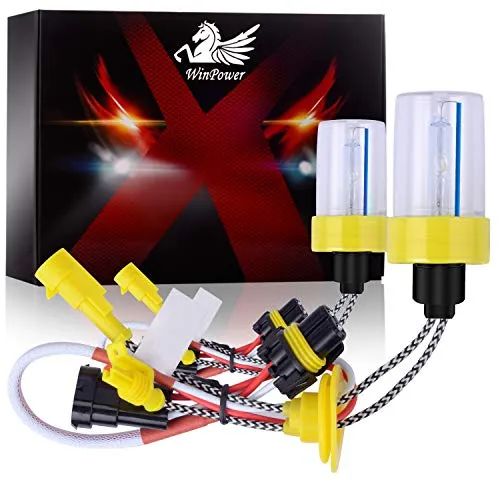 WinPower H11 / H8 / H9 Xenon-Birnen 55W HID-Lichtlampe Autoscheinwerfer Ersatzlampe 8000K Eisblau, 2 Stück