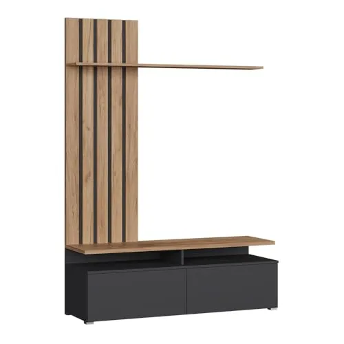 Vicco Wohnwand Harro, Goldkraft Eiche/Greige von Vicco