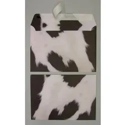 Briefumschläge C5 135g/qm haftklebend VE=125 Stück Kuhfell in schwarz von Blanke