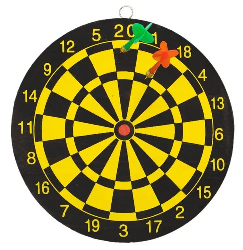 Out of the Blue Spiel Deko Dartspiel Dartscheibe Pinnwand mit zwei Dartpfeilen Dekoration