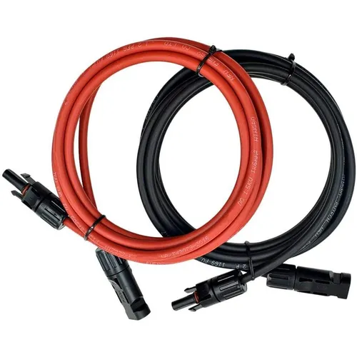 Solarkabel kompatibel zu M C 4 Stecker 3 Meter Länge rot und schwarz 4mm²