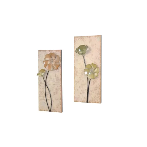 HOFMANN LIVING AND MORE Wandbild Used-Look-Optik, Set von 2 - Kunstdrucke im Used-Look, aus Metall gefertigt und mit einer eleganten Antik-Folie veredelt – perfekt für ein stilvolles Ambiente.