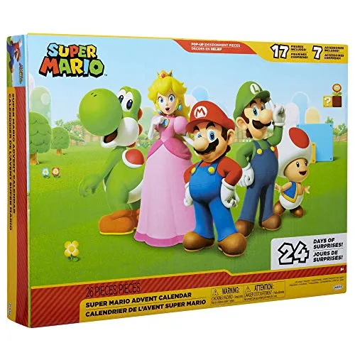 World of Nintendo 403012 Super Mario Adventskalender, Mehrfarbig