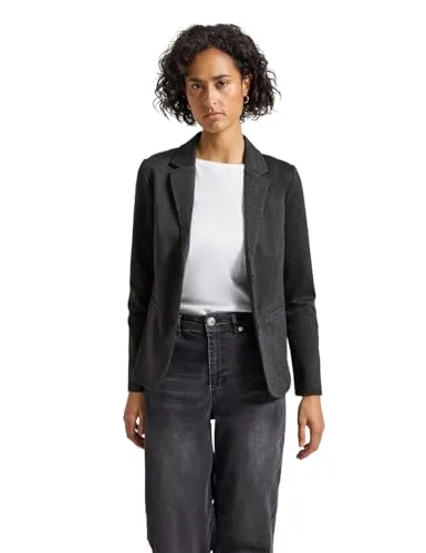 Jackenblazer STREET ONE für Damen, Gr. 40, Schwarz - Eleganter Jackenblazer von STREET ONE für Business-Meetings. Taillierter Schnitt mit Reverskragen und leichten Webstoff sorgt für optimalen Tragekomfort.