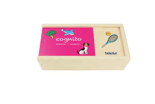 Beleduc Legolino - Lernspiel für Zuhause, Mehrfarbig, 22571 - Gesellschaftsspiel ab 4 Jahren, fördert Hand-Auge-Koordination und Kreativität mit 15 Vorlagekarten und 14 Legesteinen aus Holz für abwechslungsreichen Spielspaß.