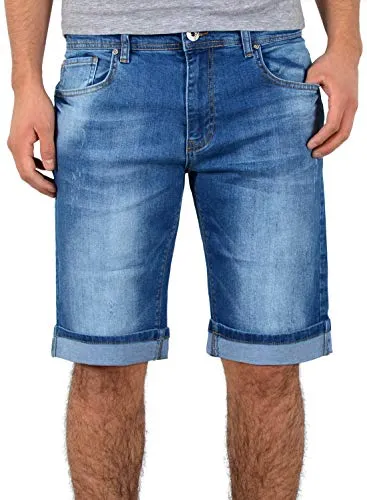 ESRA Herren Jeans Shorts A363 für den Sommer - Bequeme Jeans Shorts für Herren im 5-Pocket Style. Perfekt für den Sommer, erhältlich bis Übergröße. Die Shorts bieten Stretch für optimalen Komfort und sind ideal für jeden Anlass.