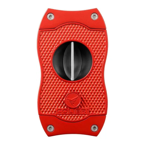 Colibri Zigarrenschneider (Diamond V-Cut / Kerbschnitt) rot