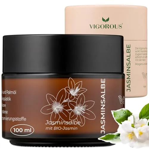 Vigorous® Jasmin salbe Augen 100ml -Mit BIO-Jasmin Augenringe entfernen