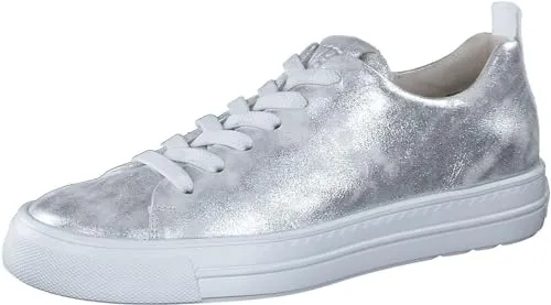 Paul Green 5267 Silber Gr. 38 Damen-Sneaker - Elegante Silberne Damen-Sneaker, ideal für stilvolle Freizeitlooks und hohen Tragekomfort den ganzen Tag.