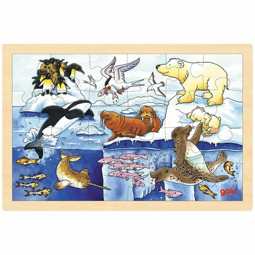 goki Einlegepuzzle Polartiere 57889 von goki