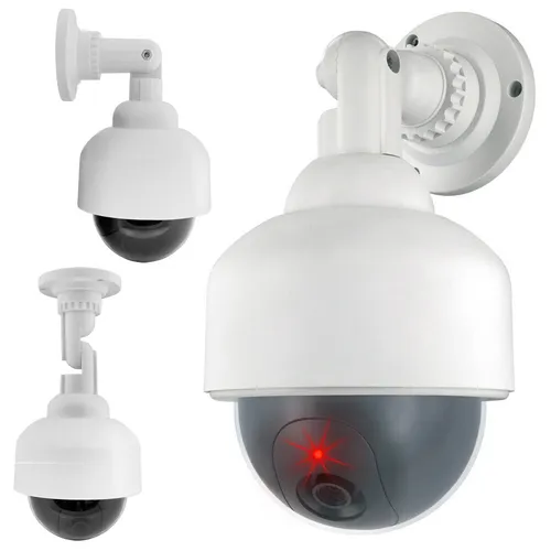 Dome Kamera TRESOR weiße Kugel Camera LED Kuppel Security Attrappe Versteck Safe