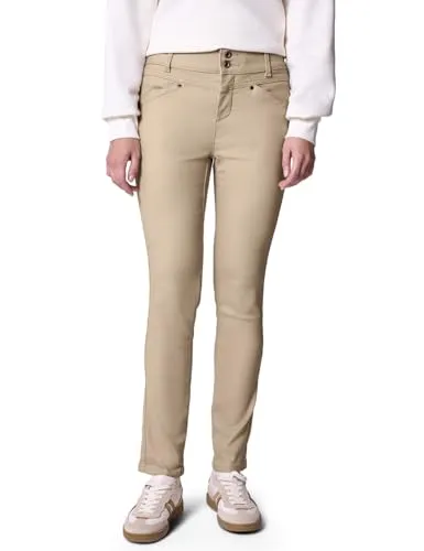 Street One Studio Coated Slim Fit Hose Dark Morn beige 46