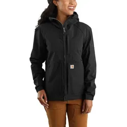 Carhartt Super Dux Hooded Jacket 105343 - Schwarz - S - Funktionsjacke mit wasserabweisender Beschichtung und Wind Fighter Technologie, ideal für aktive Damen. Robustes Material und verstellbare Kapuze bieten optimalen Schutz bei jedem Wetter.