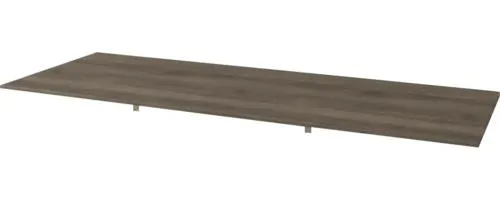 Jungborn Waschtischplatte SEIMILA 121 x 46 cm Nussbaum gebürstet Holz ohne Ausschnitt