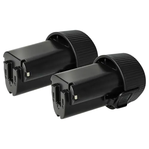 vhbw 2X Akku kompatibel mit Makita DA330DZ, DF030, DA330D, DF030D, DA330DWE, DF030DWE, DF030DWX Werkzeug (2000 mAh, Li-Ion, 10,8 V)