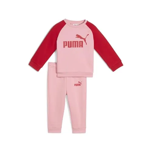PUMA Trainingsanzug MINICATS ESS RAGLAN CREW SET FL INF (2-tlg) rosa 92 EU