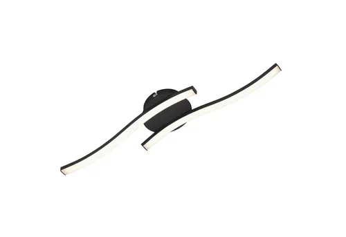 Briloner 2-flammige LED Deckenleuchte 12W - Moderne Deckenlampe aus schwarzem Metall, ideal für Wohnzimmer, Schlafzimmer oder Flur. Mit energiesparenden 12 Watt und 960 Lumen für optimale Ausleuchtung.