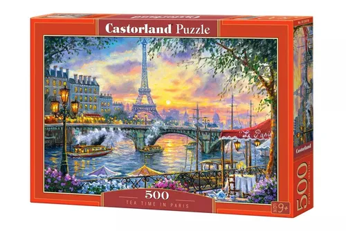 Puzzle 500 elementów. Czas na herbatę w Paryżu Castorland 5904438053018