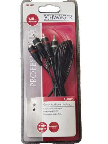 Schwaiger CIK 5415 Cinch Audioverbindung 1,5 Meter