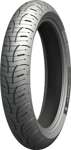Pilot Road 4 GT FRONT - Hochleistungs-Motorradreifen für alle Wetterbedingungen, bietet überragenden Grip, Stabilität und lange Haltbarkeit dank 2CT+-Technologie und XST+-Lamellentechnologie.
