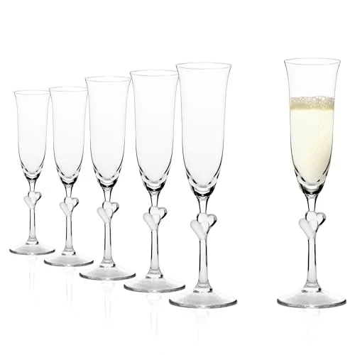 Produktbild Stölzle Lausitz L'Amour Champagnergläser satiniert 2er-Set – Elegante Sektgläser für besondere Anlässe