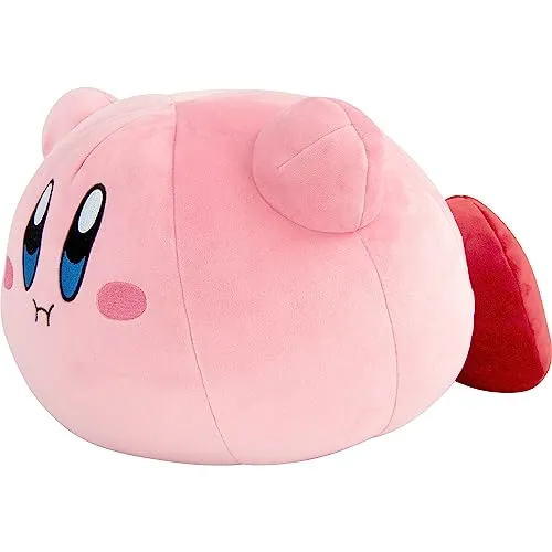 Tomy - Club Mocchi- Mocchi- Kirby - Hovering Kirby - Mega 38 cm Teddybär - Merchandise: Superweicher Hovering Kirby Plüsch, ideal als kuscheliges Dekor oder Geschenk für Gamer und Fans der ikonischen Videospiele.
