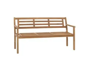 B-Ware Gartenbank MCW-N47 - Moderne Gartenbank aus robustem Akazienholz, ideal für Innen- und Außenbereich, mit Arm- und Rückenlehne für zusätzlichen Komfort.