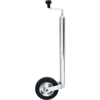 vidaXL Verstellbares Stützrad für Anhänger - Universalzubehör für Anhängerkupplungen, stabil und langlebig aus verzinktem Stahl mit verstellbarer Höhe von 59 bis 83 cm für einfache Handhabung.