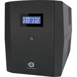CON ZEUS08E - USV 1500 VA / 900 W - Unterbrechungsfreie Stromversorgung (USV) mit integriertem Spannungsregler, ideal für Klein- und Heimbüros. Bietet zuverlässige Notstromversorgung und Schutz vor Überspannungen.