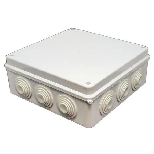 Verteilerdose Aufputz IP65 200x200x80mm 12 Öffnungen Abzweigdose Wasserdicht Wei