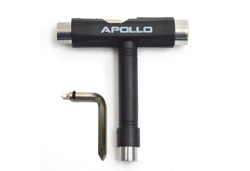 Apollo Skateboard T-Tool Schraubenschlüssel - Multifunktions Sechskantschlüssel, All-In-One Tool für Skateboard, Scooter, Longboard