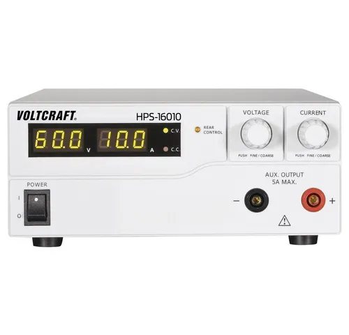 VOLTCRAFT HPS-16010 Labornetzgerät 60V/10A - Einstellbares Labornetzgerät mit 1-60 V/DC und 0-10 A, ideal für präzise Stromversorgung in Laboren und Workshops.