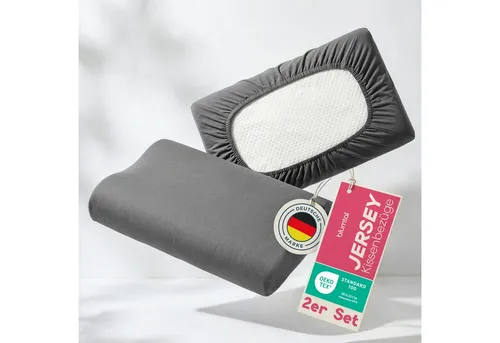 Blumtal Kissenbezug 2er Kissenbezug für Gesundheitskissen aus 95% Baumwolle + 5% Elasthan, (2 Stück), passend für 50-70 cm Breite, 30-45 cm Länge, 10-15 cm Höhe