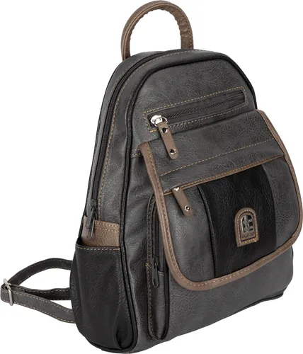 Cityrucksack Damenrucksack Tagesrucksack Stadt Rucksack Bagpack GRAU-TAN (15119)