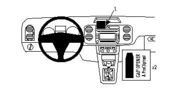 Brodit 854135 ProClip Halterung für VW Tiguan - Halterung für den Innenraum, passgenau und gerätespezifisch geformt, hinterlässt keine Spuren am Fahrzeug und bietet robuste Zuverlässigkeit.