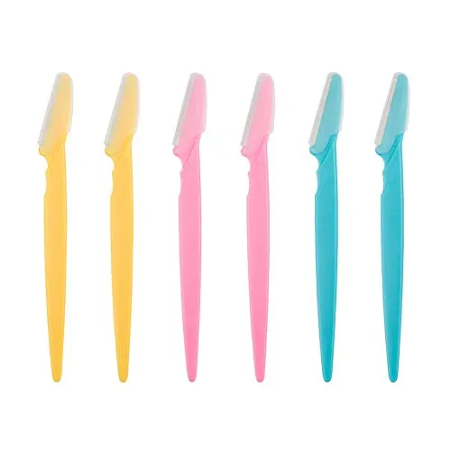 Augenbrauenrasierer, Augenbrauen Rasierer Trimmer, Gesicht Rasiermesser, Dermaplaning Rasierklingen Beauty Eyebrow Shaper Razors Damen 6 St