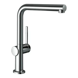 hansgrohe Talis M54 Einhebel-Küchenarmatur 270 - Niederdruck Küchenarmatur mit minimalistischer L-förmiger Silhouette, ideal für offene Warmwasserbereiter und modernes Küchendesign.