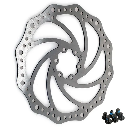 Fahrrad Bremsscheibe 180 mm 2 Stück Edelstahl 6- Loch universell Fahrrad MTB BMX