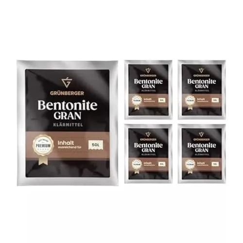 Hugbert Grünberger Klärungsmittel Bentonite GRAN Wein Saft Klärmittel 50L (75g)