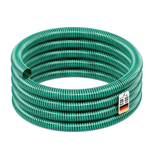 Wiltec Saugschlauch Druckschlauch 25m, flexibel und robust