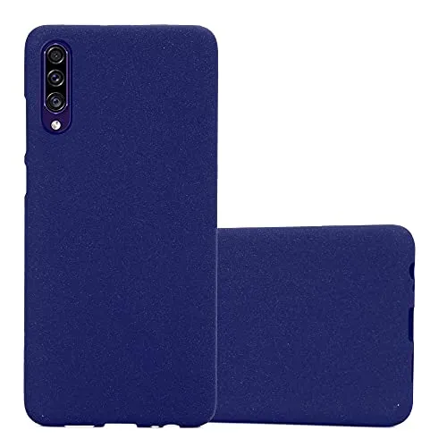 Cadorabo Hülle kompatibel mit Samsung Galaxy A50 4G A50s A30s Schutzhülle TPU Silikon Case Frost Design Slim Kratzfest Weiche Gummi mit Rundumschutz Case Hülle für Galaxy A50 4G A50s A30s in Blau