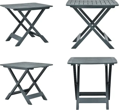 vidaXL Gartentisch Klappbar Grün 79 x 72 x 70 cm Kunststoff