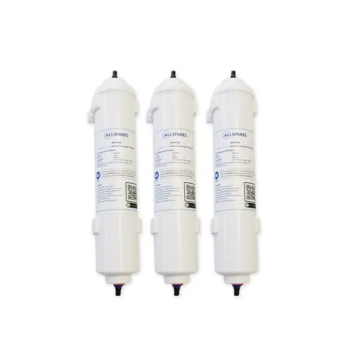 AllSpares Wasserfilter (3 St.) für Samsung Kühlschrank - Wasserfilter für Kühlschrank, passend für Samsung Modelle, sorgt für reines Trinkwasser und sollte alle 6 Monate gewechselt werden.