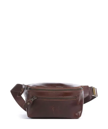 Buckle & Seam Crazy Horse Dash Gürteltasche dunkelbraun